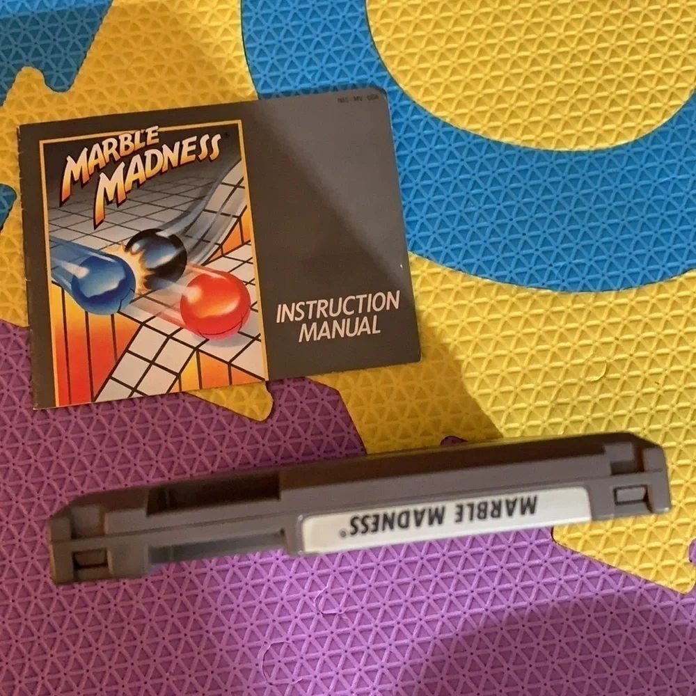 Vintage 1985 Nintendo Milton Bradley arcade classic marble madness game …
